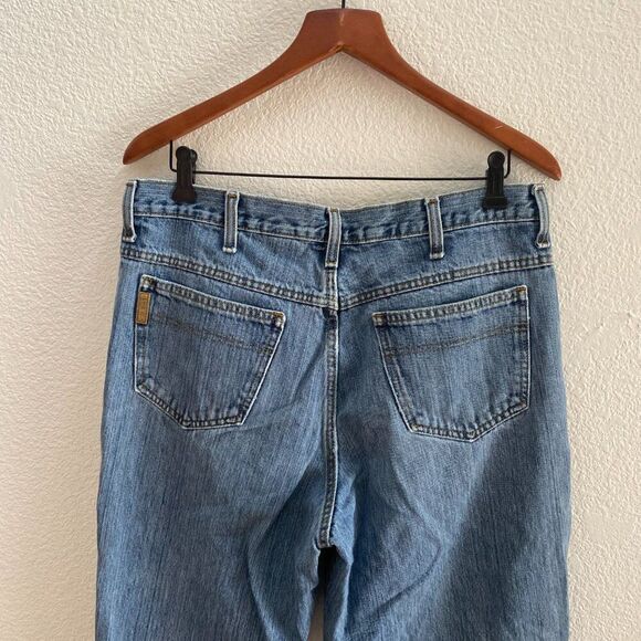 Cinch Jeans Medium Stonewashed Green Label Relaxed Tapered Leg 34 Long - Picture 4 of 7